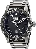 Nixon Men's 'Diplomat SS' Swiss Quartz Stainless Steel Watch, Color:Black (Model: A2771885)