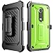 SupCase [Unicorn Beetle Pro Series] Case for Nexus 6 Case, [Heavy Duty] Belt Clip Holster Full-Body Rugged Hybrid Protective Cover with Built-in Screen Protector (Green)