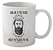 Funny Guy Mugs Look Me In The Beard When I'm Talking To You Ceramic Coffee Mug, White, 11-Ounce