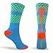 ChalkTalkSPORTS Lacrosse Athletic Half Cushioned Crew Socks | Aloha Hawaii and Tropical Neon Designs