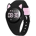 Bigmeda Kids Watch, Digital Watch, Sport Watch with Alarm Clock, Stopwatch, Waterproof Fitness Tracker with No App for Ages 5-12 Children (MEHeipin-Black Pink)