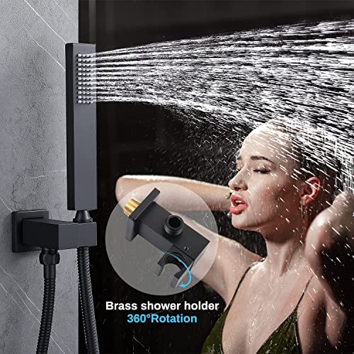Body Jet Shower System, Enga 12 Inch Rain Shower Body Spray System with