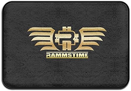 MSCUEYBR Rammstein Band Golden Logo 2016 Festival Tour Non-slip Doormat