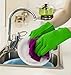 New Oven Mitts Gloves Resistant MAX Heat Silicone BBQ Grilling Gloves for Cooking Baking Barbecue Potholder-Green
