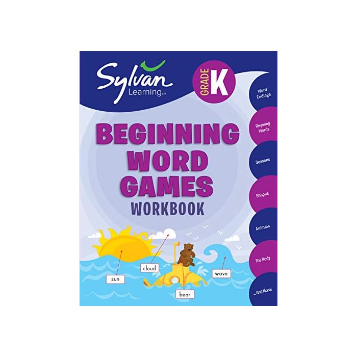Buy Kindergarten Beginning Word Games Workbook Word Endings, Rhyming
