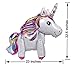Langxun 2 Pack 3D Foil Unicorn Balloons for Unicorn Party Supplies and Girls Birthday Decorations, Birthday Party Supplies for Women (Rainbow)