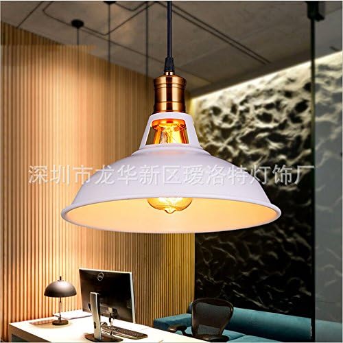 Industrial Pendant Light Country House Chandelier Simple personality White Iron Chandelier, 28 18.5cm