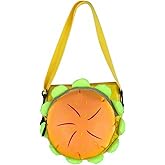 Qufoidium Hamburger Crossbody Bag, Funny Cheeseburger Sling Bag with Adjustable Strap, Cute Cheeseburger Backpack Daypack for Travel