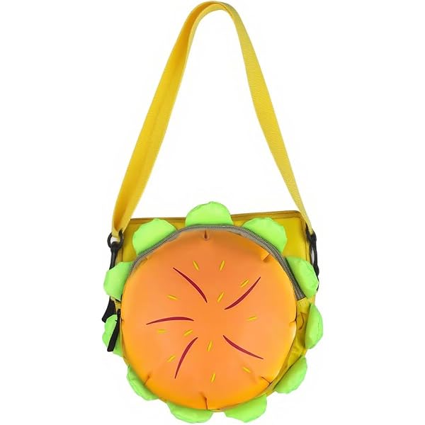Amazon.com: Tarvione Hamburger Purse Cute Burger Crossbody  display picture 1