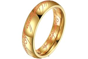 Elvish Ring Glow in the Dark, Elvish Rune Jewelry