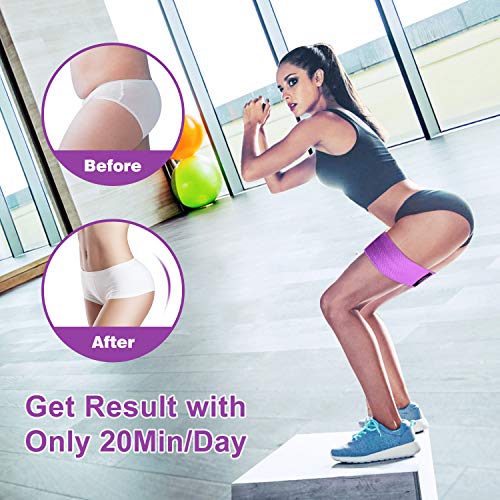 OMERIL Resistance Bands, 3 Packs Fabric Workout Bands with 3 Resistance