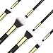 Makeup Brushes EmaxDesign 8 Pieces Makeup Brush Set Face Eye Shadow Eyeliner Foundation Blush Lip Powder Liquid Cream Cosmetics Blending Brush Tools (Golden Black)