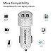 Car Charger, Car Phone Charger for iPhone X / 8/7 / Plus, iPad Pro/Air 2 / Mini, LG V30, Samsung Galaxy Note 8 / S8 / S8 and More, momen 24W 4.8A LED Dual USB Port Car Charger Adapter
