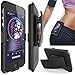 iPhone 4/4S Case, Rhidon® Super Slim Hard Shell Layer Holster Open-Face Sport Case with Holster Kickstand and Locking Belt Swivel Clip for Apple iPhone 4/4S (Black)