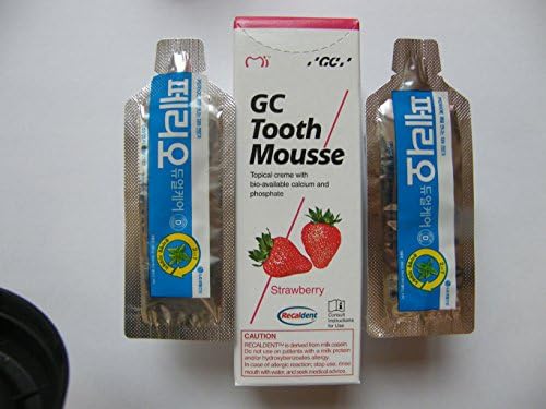 GC Tooth (Strawberry ) GEL 40gr+4gr LG tooth paste mousse 2pcs