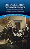 The Declaration of Independence and Other Great Documents of American History 1775-1865 (Dover Thrift Editions) by John Grafton