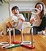 Jumbl Ring Toss Quoits Game for Kids and Adults – Includes Wooden Ring Toss Target Rack, 5 Rings and Carry Bag