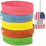 Mosquito Repellent Bracelet 100% Natural Ingredients No Deet + Family Bundle 5 Multicolor Pack + Up to 240HRS Insect Shield + Skin Friendly & DEET Free (MultiColor Pack)