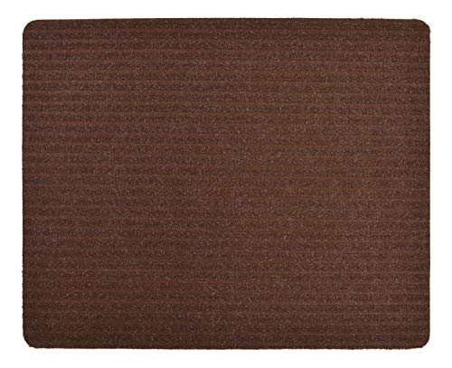 Stair Treads Collection Indoor Skid Slip Resistant Carpet Stair Tread Mat (Brown, Matching Mat 30 in X 30 in) (Best Type Of Carpet For Stairs And Landing)