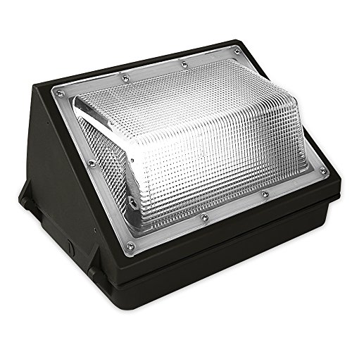 60W 6600lm LED Wall Pack Lightï¼Œ4Pack ,120-277V 5000K Daylight DLC cETLus-listed 2500-450W MH/HPS replacement, Outdoor/Entrance(5-Year Warranty)LPK 60W 4pk(5000K)