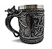 GOT Style Dragon Mug Beer Tankard, Stainless Steel, 3D Resin