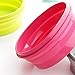 ME.FAN Silicone Collapsible Bowls - Silicone Folding Travel Bowl with Lids - Expandable Food Storage Containers Set - Portable, [27oz]