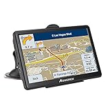 Car GPS navigation, 7-inch HD voice prompt system, Capacitive Touchscreen with Sunshade Spoken, 8GB gps navigator - Lifetime Map Updates (black)