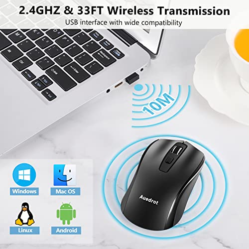 Wireless Mouse Jiggler Undetectable Mouse Mover with Switch Button, Automatic USB Mouse Shaker
