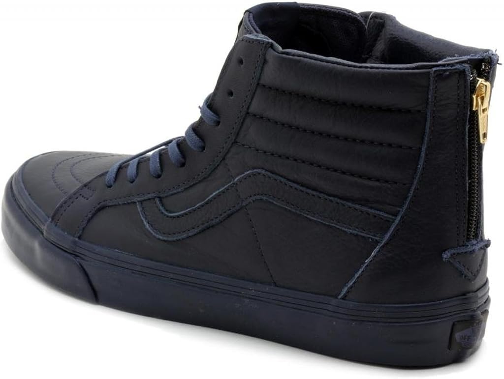 vans sk8 hi zip ca boot leather dress blues