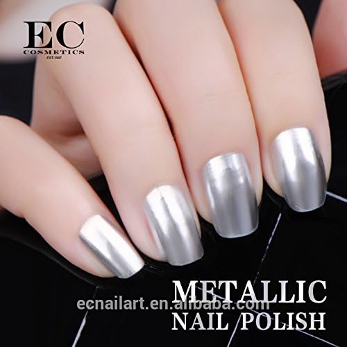 EC Cosmetics Soak Off Metallic Effect UV Gel Nail Polish - 15ml - Colour 027