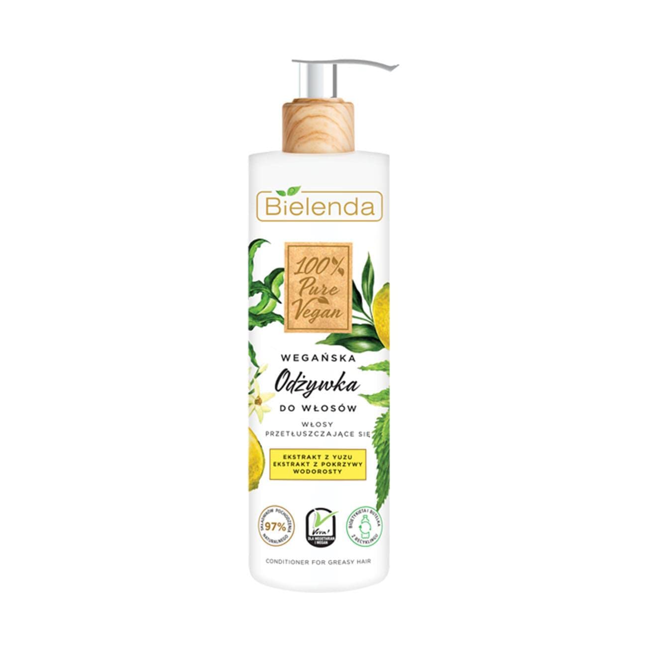 Bielenda 100% PURE VEGAN Hair Conditioner - for oily hair 250ml