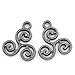 Housweety 50PCs Gunmetal Celtic Triskelion Charm Pendants 16x13mm(5/8