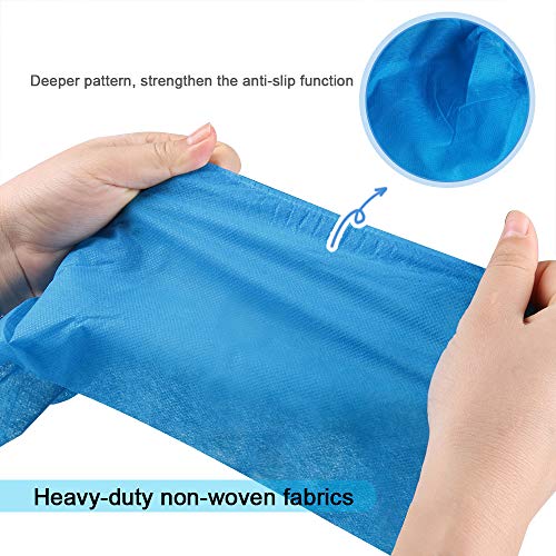 Disposable Shoe Covers, Opret 100 Pcs (50 Pairs) Extra Thick Shoe & Boot Covers Non-Slip Foot Booties Recyclable Shoe Protectors for indoors, for both Men and Women, Blue & Pink