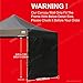 ABCCANOPY 15+Colors 10' Sun Wall for 10'x 10' Straight Leg pop up Canopy Tent, 10' Sidewall kit (1 Panel) with Truss Straps, (Black)