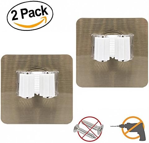 Haerbin Broom Mop Holder Self Adhesive Reusable Holds No Drilling Super Anti-Slip Waterproof Wall Storage Shelves,Storage &amp; Organization For Bathroom,Kitchen,Closet,Wardrobe,Laundry