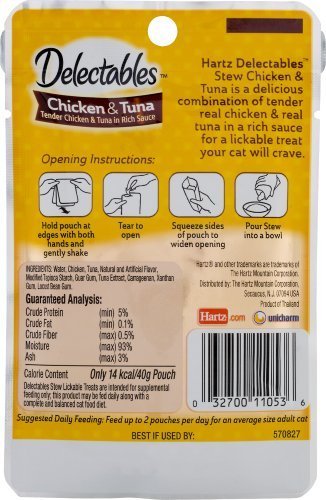 Delectables Stew Chicken & Tuna 5 x 1.4 oz Pouches
