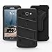 Samsung Galaxy J3 Emerge Case, Zizo [Bolt Series] w/ [Galaxy J3 Emerge Screen Protector] Kickstand [12 ft. Drop Tested] Galaxy J3 Prime / Amp Prime 2, Black/Black