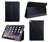 Bear Motion Leather Folio Case for iPad Air 2  Black