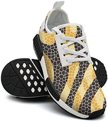 NAFG59Q Men's Athletic Running Shoes Fashion Sneakers Fitness Shoes Soft Sole Lightweight Breathable Golden Marble Stripe Casual Walking Sneakers