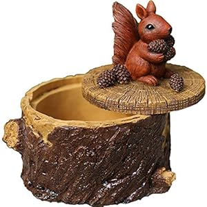 MELAG Asbak 2 Stks Outdoor Asbakken Voor Sigaretten Leuke Hars Uil Asbak Met Deksel Voor Thuis En Tuin Bos Dieren (4…