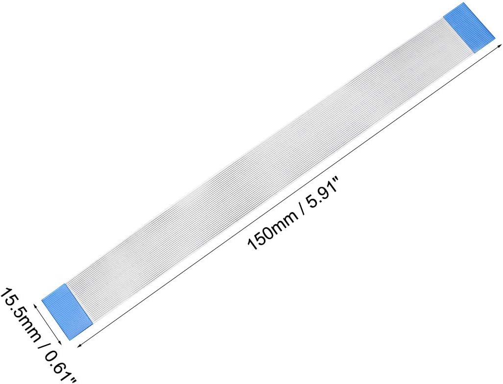 sourcing map Flexible Flat Cable, 30 Pins 0.5mm Pitch 150mm FPC FFC Flexible Ribbon Cable for LCD TV DVD Player Laptop 5Pcs (A Type) - Image 4