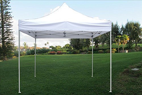 DELTA Canopies 10'x10' Ez Pop up Canopy Party Tent Instant Gazebo 100% Waterproof Top with 4 Removable White - E Model - Thumbnail 7
