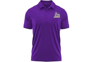 CAMPUS LAB Official NCAA Collegiate Men's Sport Polo Short Sleeve Shirt Left Chest Logo Collection