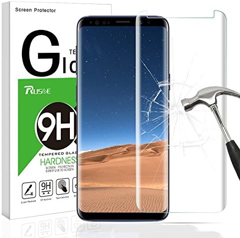 Galaxy S9 Screen Protector,Rusee 9H 3D Hardness Full Coverage Galaxy S9 Glass Screen protector Anti-Scratch Anti-fingerprint Bubble Free Tempered Glass Screen Protector for Samsung Galaxy S9