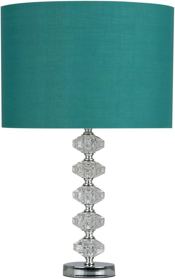 large teal table lamp