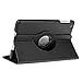 Dealgadgets iPad Mini Case 360 Degrees Slim Rotating Stand Leather Case Cover for Apple Ipad Mini 1/2 /3 Black