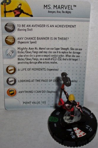 Heroclix Fear Itself #017 Ms. Marvel Figure with Card by WizKids