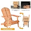 Giantex-Adirondack-Chair-Wooden-and-Foldable-Outdoor-Lounger-Chair-in-Adult-SizePerfect-for-Patio-Garden-Deck-Natural-Burlywood-Finish-34X28X3551 Giantex Adirondack Chair Wooden and Foldable Outdoor Lounger Chair in Adult-Size,Perfect for Patio Garden Deck, Natural…