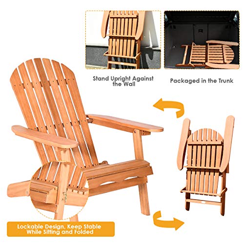 Giantex-Adirondack-Chair-Wooden-and-Foldable-Outdoor-Lounger-Chair-in-Adult-SizePerfect-for-Patio-Garden-Deck-Natural-Burlywood-Finish-34X28X3551 Giantex Adirondack Chair Wooden and Foldable Outdoor Lounger Chair in Adult-Size,Perfect for Patio Garden Deck, Natural…