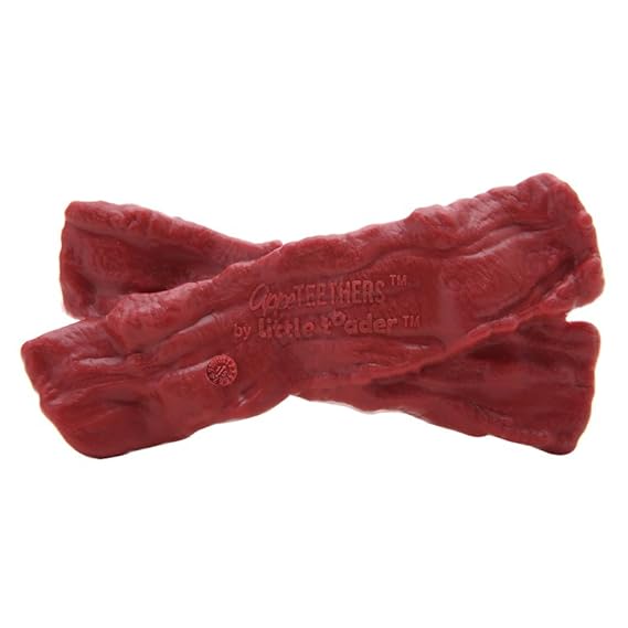 bacon baby teether